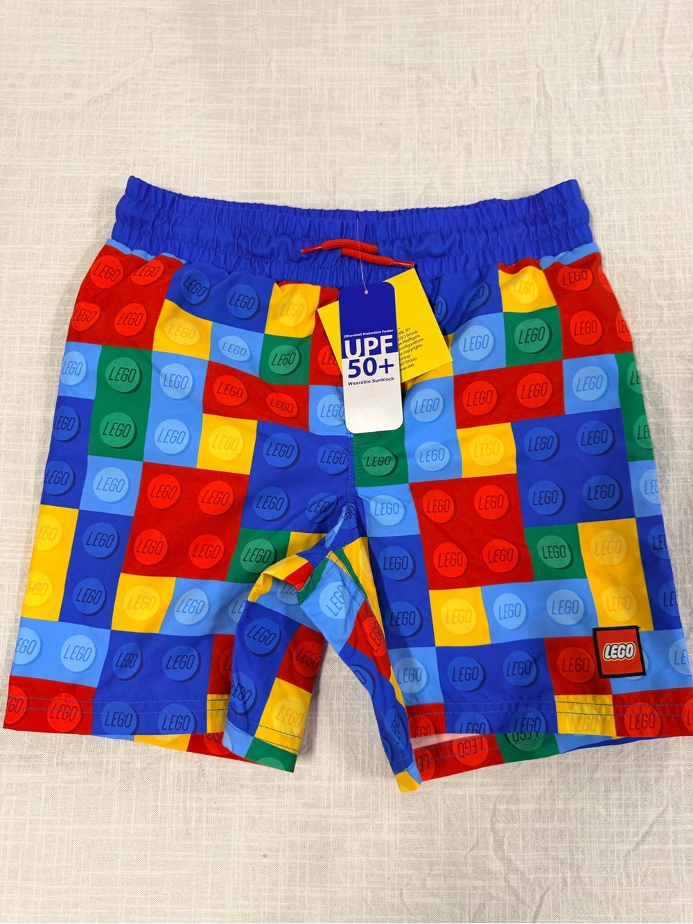 Lego Multicolor Block Print Swim Shorts - Blue, Red, Yellow, Green